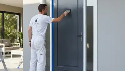 Professional door painting and refinishing by expert house painters in Fort Worth, TX