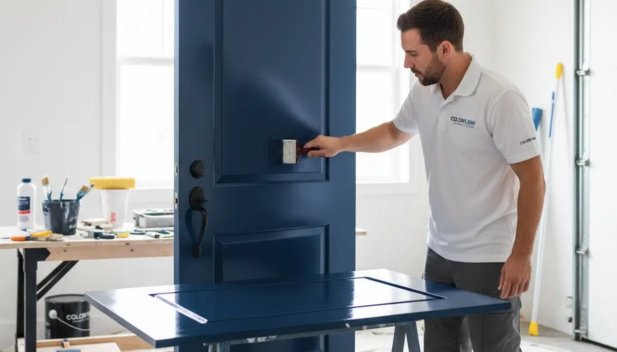 Professional door painting and refinishing by expert house painters in Fort Worth, TX
