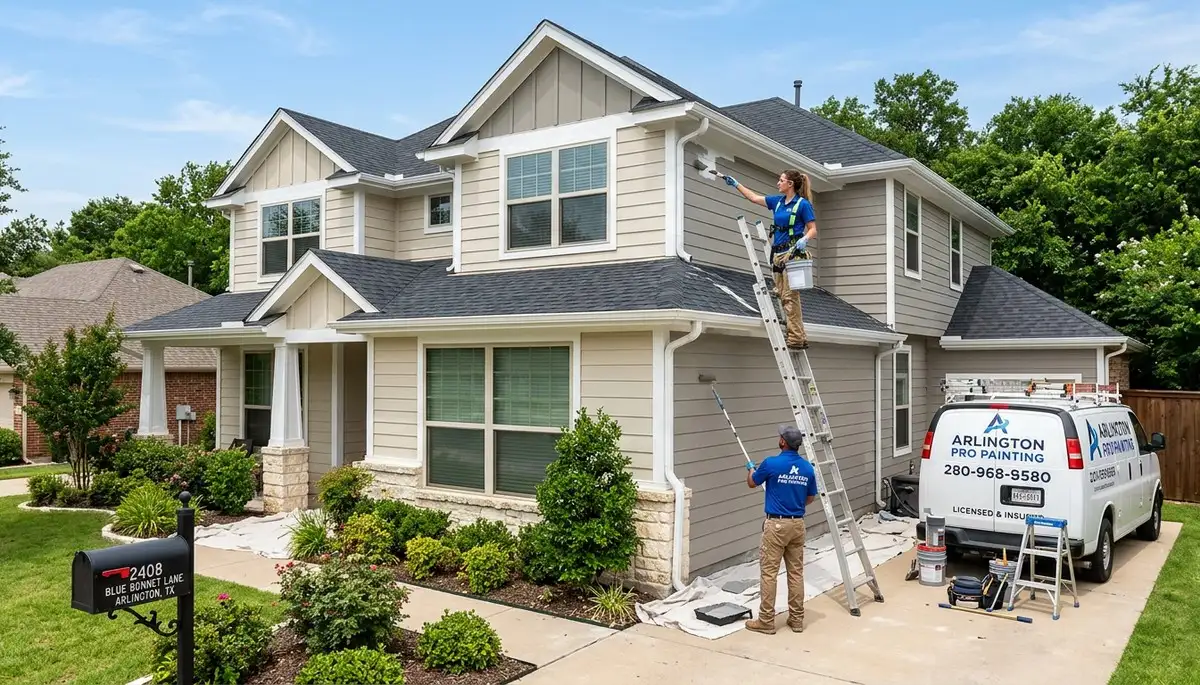 Professional house painters in Fort Worth TX providing expert residential exterior painting services