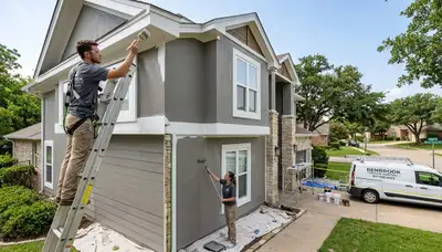 Professional house painters in Fort Worth TX providing expert residential exterior painting services