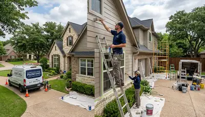 Professional house painters in Fort Worth TX providing expert exterior home painting services