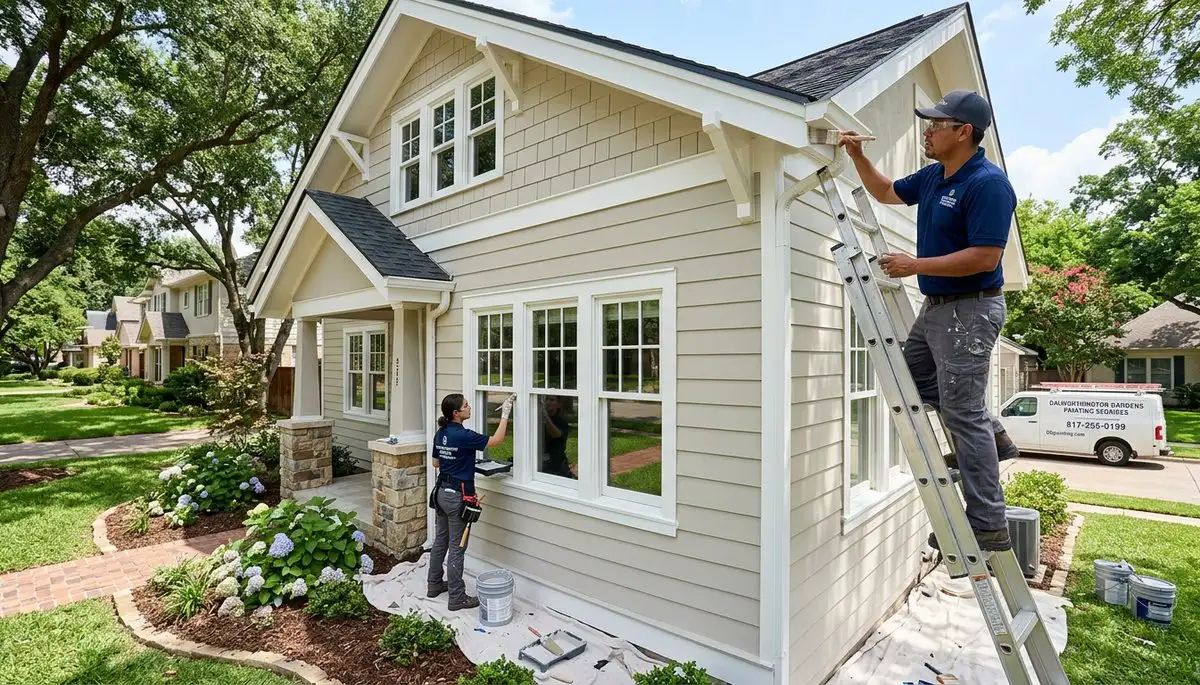 Professional house painters in Fort Worth TX providing expert exterior home painting services