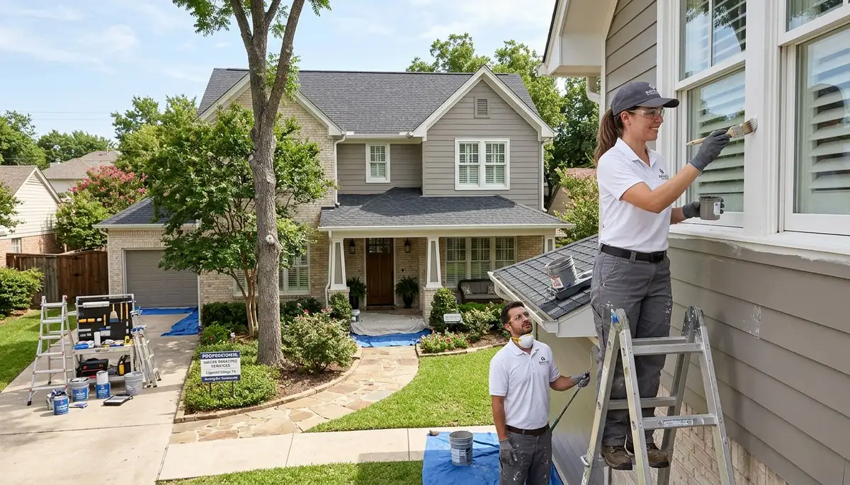 Professional house painters in Fort Worth TX providing expert exterior and interior painting services