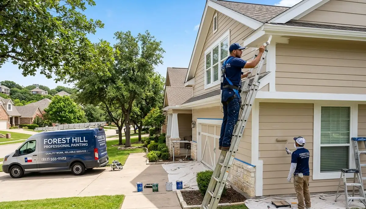 Professional house painters in Fort Worth TX providing expert residential exterior painting services