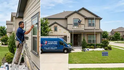 Professional house painters in Fort Worth TX providing expert residential exterior painting services