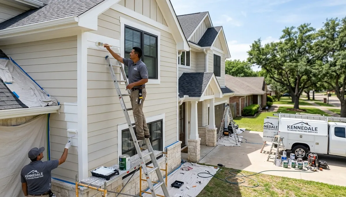 Professional house painters in Fort Worth TX providing expert residential painting services