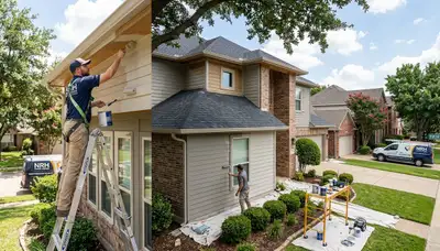 Professional house painters in Fort Worth TX providing expert residential exterior painting services