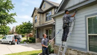 Professional house painters in Fort Worth TX providing expert residential exterior painting services