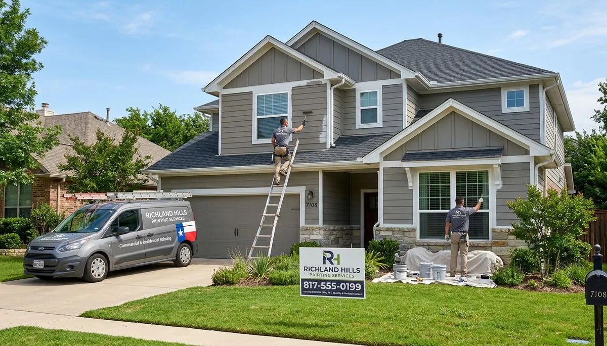 Professional house painters in Fort Worth TX providing expert residential exterior painting services