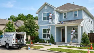 Professional house painters in Fort Worth TX providing expert exterior and interior painting services