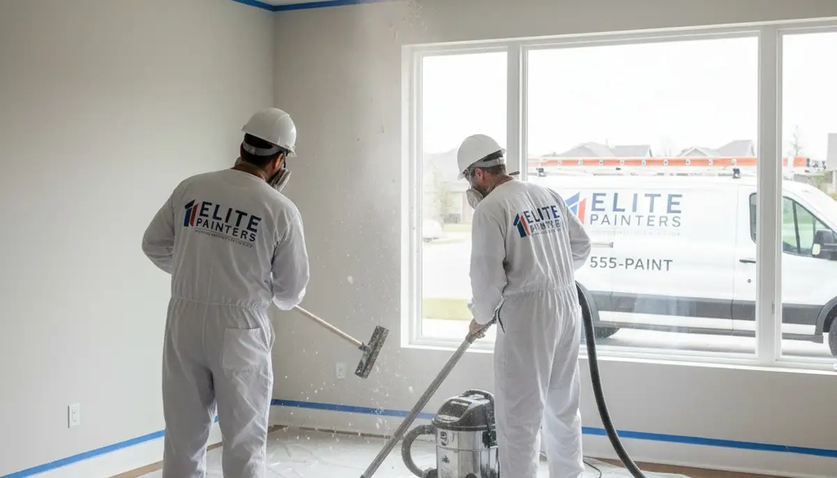 Professional popcorn ceiling removal in Fort Worth, TX by local house painting experts